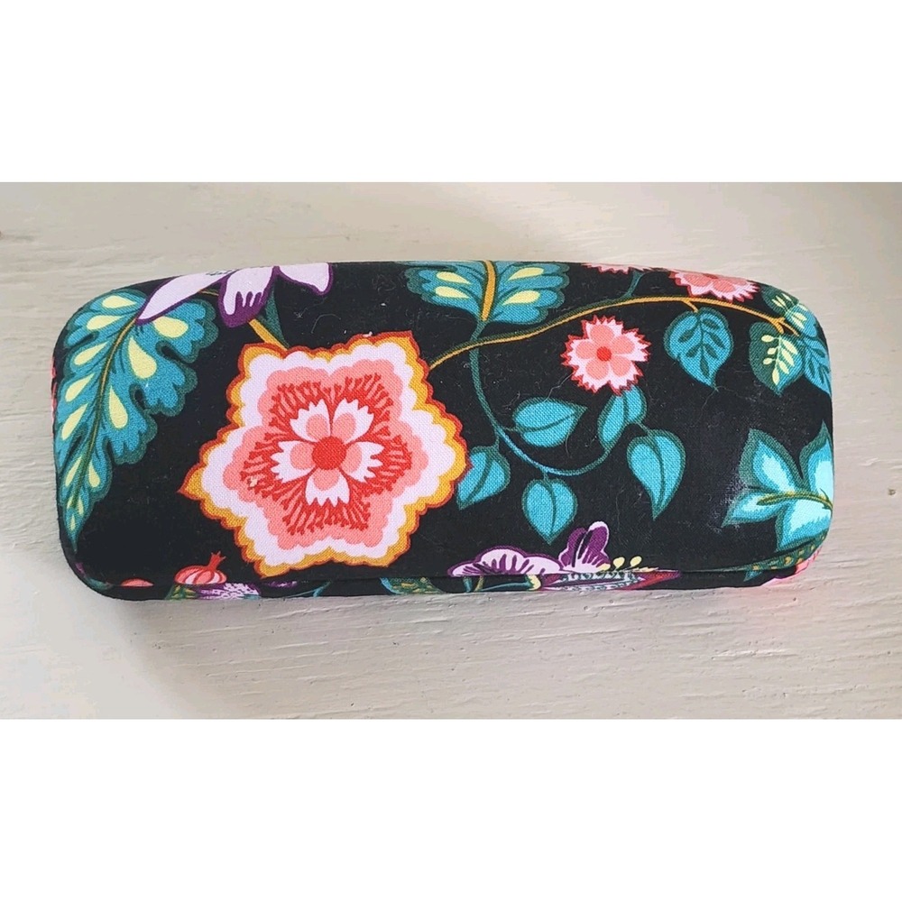 Vera Bradley Black Print  Clamshell /Eyeglass/Sunglass Case